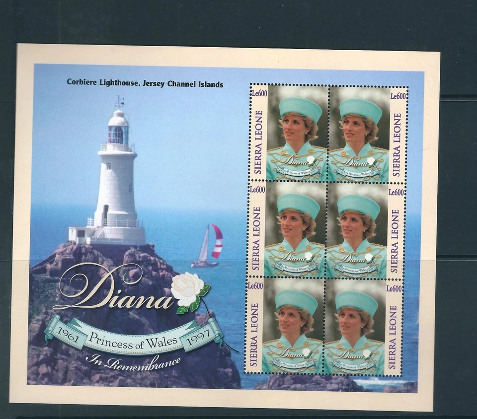 Sierra Leona SC # 2147 en memoria, Diana Princes of Wales 1961-1997 .MNH Foto 1 de 1
