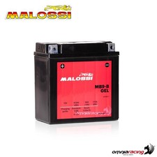 Malossi MB9-B Gel 12v Battery for Aprilia Sportcity ONE 125 4T (Leader M38AM)