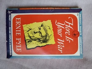 Here Is Your War by ERNIE PYLE Book WWII 1943 Willys MB Jeep 2nd Print 1945 - Imagen 1 de 14
