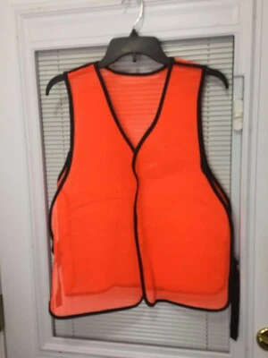 Blaze Orange Adjustable Safety Vest Adult One Size - Image 1 of 4