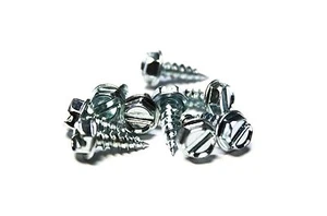 (1000) 8x1/2 Slotted Hex Head Sheet Metal Screws (Zinc) - Picture 1 of 1