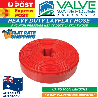 Layflat Hose Red Heavy Duty - *FREE EXPRESS DELIVERY* - image 1 of 2