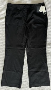 Nuevo con etiquetas Pantalones de vestir cortos Audra Curvy negros delanteros planos Liz Claiborne para mujer 16S 16 - Imagen 1 de 17