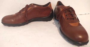 Silga Brown Leather Athletic Men’s Italian Creazioni Roma Shoes Size EU 40 - Picture 1 of 8