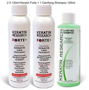 Extra Strength Keratin Forte Treatment 240ml Brazilian blowout Clarifying 120ml - Picture 1 of 10