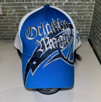 New Adidas Orlando Magic NBA Mesh Back Fitted Cap Hat Sz Small Medium S/M - Image 1 of 2