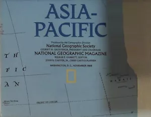 Mapa de Asia-Pacífico, 1989, National Geographic - Imagen 1 de 1