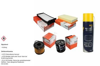 MAHLE Filtersatz MANNOL Klimareiniger für Citroën C5 I Break 2.2 HDi 2.0 - Bild 1 von 4