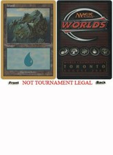 Island (Mercadian Masques 336 - Alex Borteh - 2001) World Championship HP