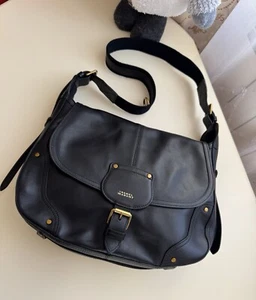 Isabel Marant Sierra Leather Messenger Black Women’s Bag - Picture 1 of 24