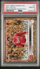 2022 Topps Gilded Collection - Joey Votto  - Diamond Gold Etch PSA 10  /50 #77