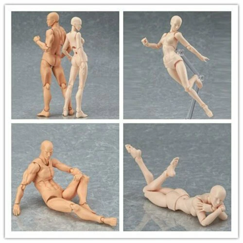 Zeichnen Figur Gliederpuppe Manequin Malen Mann Frau männlich weiblich - Bild 1 von 1