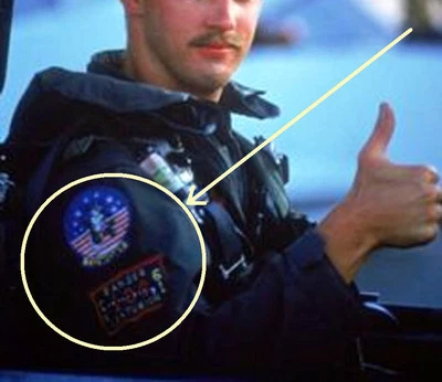 FANCY DRESS HALLOWEEN COSTUME PARTY PROP: Top Gun GOOSE Flight Suit 2-Patch Set - Image 1 of 4