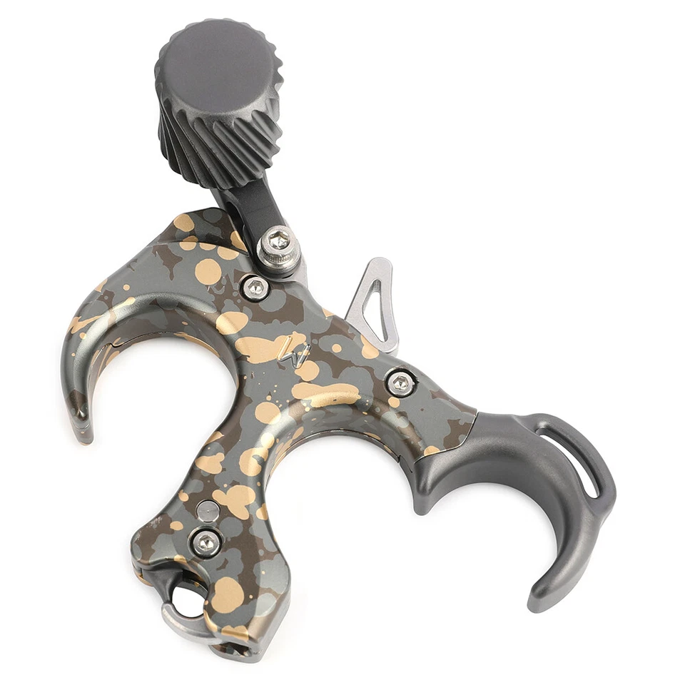 Compound Bow Release Aids 3 Finger Thumb Trigger Adjustable Archery RH LH Shoot - Image 1 of 4