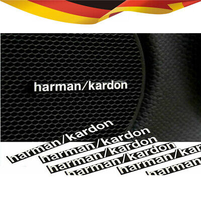 6x Harman Kardon Car Audio Lautsprecher Aluminium Abzeichen Aufkleber Silber • 8.50€