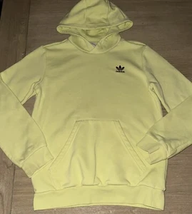 Adidas Originals Kids Adicolor Hoodie Pulse Yellow/Maroon Unisex Boy’s Med 11/12 - Picture 1 of 5