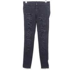 CLOSED Jeans Röhre Skinny Schwarz PEDAL STAR Destroyed Gr. 26 