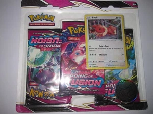 POKEMON UPSIDE ERROR DEFAULT RAREST POING DE FUSION FIST TRIPACK FRENCH PACKS - Picture 1 of 7