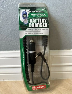 SANYO Energy For Motorola Talkabout and V Series Cell Phone Car Battery Charger - Image 1 of 2