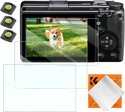 K&F Concept 3x Camera Screen Protector & Hot Shoe Cover for Ricoh GR III Camera - Image 1 of 4