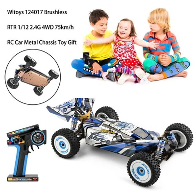 Wltoys 124017 Brushless RTR 1/12 2.4G 4WD 75km/h RC Car Metal Chassis Toy Gift# - Image 1 of 4