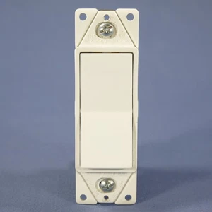 Eagle White Framed 4-WAY Decorator Rocker Wall Light Switch 15A 120/277V 6604W - Picture 1 of 4