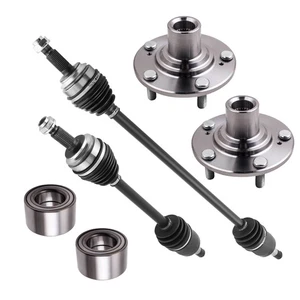 Front Driver Passenger CV Axle Shaft+Wheel Hubs Bearings for Honda Civic 1.8L - Picture 1 of 11