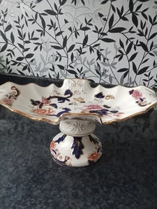Masons Ironstone Blue Mandalay Large Comport /Fruit Bowl Centre Piece VGC - Picture 1 of 7