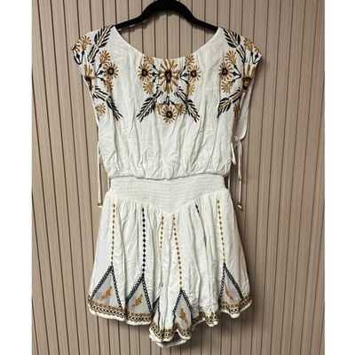 Mameluco bordado Free People Catalina para mujer talla XS Foto 1 de 4