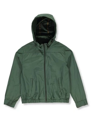Chaqueta para hombre JCREW verde oscuro talla M, valor de $170, cremallera frontal, resistencia al agua Foto 1 de 4