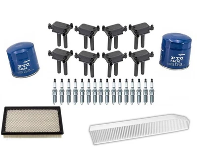 Ignition Coils Spark Plugs & Filters Tune Up Kit For 2006-08 Grand Cherokee 5.7L - Image 1 of 4