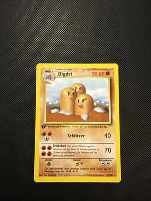 Pokémon TCG Dugtrio (Digdri) Base Set 19/102 1st Edition Rare GERMAN - Image 1 of 4