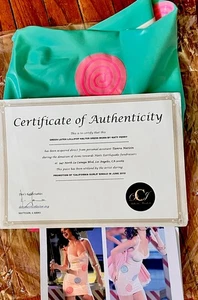 Katy Perry getragen 2010 California Gurls Promotion Latex 🍭 Kleid Echtheitszertifikat & Provenienz - Bild 1 von 7