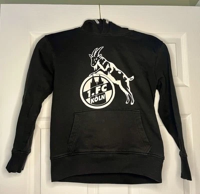 1. FC Köln Fútbol Niños Negro Sudadera con Capucha EE. UU. Talla 10 Oficial Foto 1 de 4