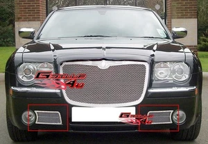 Parachoques inferior para Chrysler 300C 2005-2010 inserto de rejilla de malla de acero inoxidable - Imagen 1 de 2