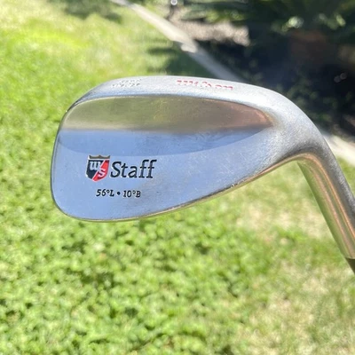 Wilson Staff 56°L•10°B cuña de arena cara de bronce barra de fuego varilla de acero para hombre diestro Foto 1 de 4