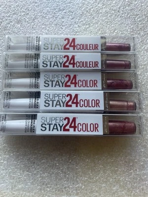 5 X MAYBELLINE SuperStay 24 horas 2 pasos SIEMPRE BREZO 120 lápiz labial líquido color labial Foto 1 de 3