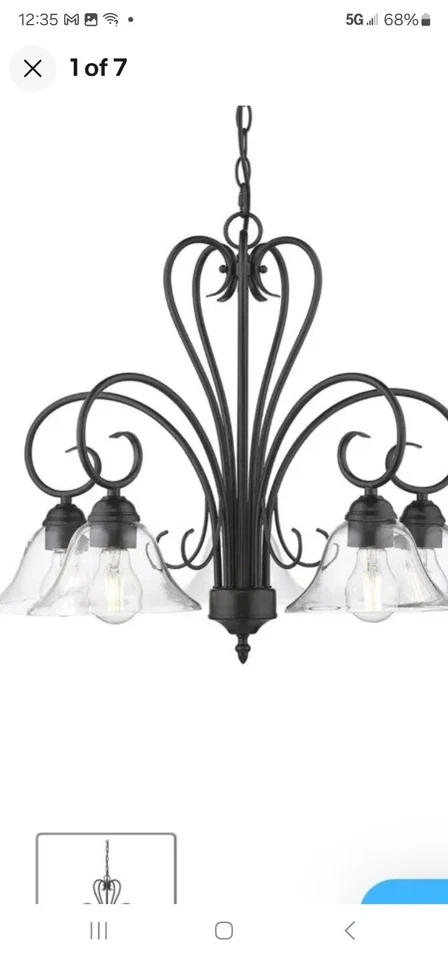 Golden Lighting Homestead 9 Light Candelabra Chandelier - Rubbed Bronze Finish