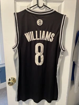 Deron Williams Brooklyn Nets Adidas Men’s Black Jersey Large Length Plus 2 - Image 1 of 2