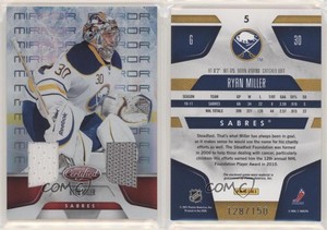 2011-12 Certified Mirror Red Dual Materials /150 Ryan Miller #5