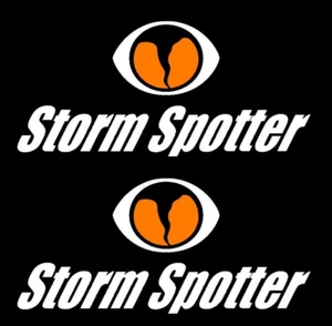 PACK DE DOS - Calcomanías Storm Spotter de 7" - Cuenta con el logotipo SkyWarn, Storm Chaser - Imagen 1 de 3