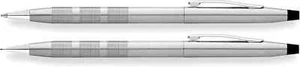 Cross Classic Century Ballpoint Pen  & Pencil Set Satin Chrome New In Box - Picture 1 of 4