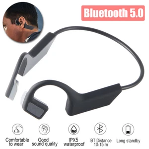 Bone Conduction Headset Wireless Bluetooth 5.0 Open Ear Outdoor Sport Headphones - Picture 1 of 12