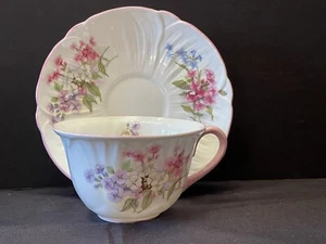 Shelley "Stocks" Delicato tazza da tè e piattino inglese osso Cina spray floreale #13428 - Foto 1 di 17