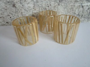 Set of 3 Lucite and Straw Vintage Napkin Holders - Picture 1 of 3