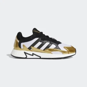 NWOB NWT Adidas TRESC RUN SHOES Core Black /Gold Metallic Size 10.5 $130 EG5661 - Picture 1 of 10