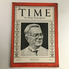 Time Magazine May 15 1933 Vol 21 #20 Cuba Dictator Gerardo Machado y Morales