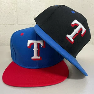 Gorra trasera de los Texas Rangers sombrero TX bordado billete plano ajustable - Imagen 1 de 7