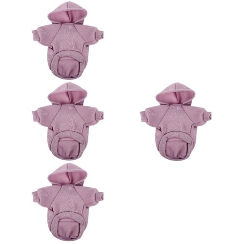 VETEMENTS 4pcs Abbigliamento per Cani Animali Domestici Felpa Cane Cappuccio Outfit per Piccoli