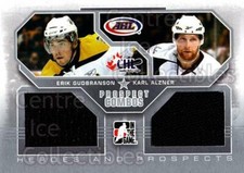 2009-10 ITG Heroes and Prospects Combos Jersey #11 Erik Gudbranson, Karl Alzner